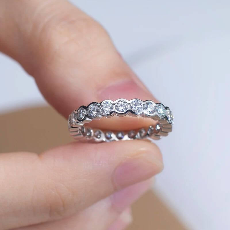 Buy The Sendrina Moissanite or Lab Diamond Eternity Band for only €995.00 at Chantal Vaulet!