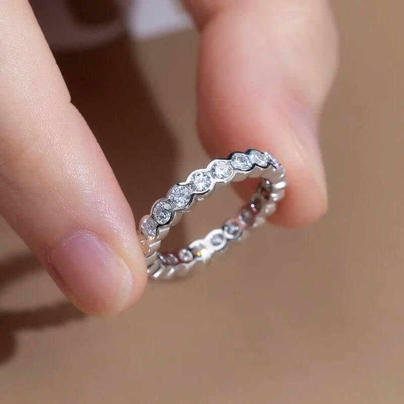 Buy The Sendrina Moissanite or Lab Diamond Eternity Band for only €995.00 at Chantal Vaulet!