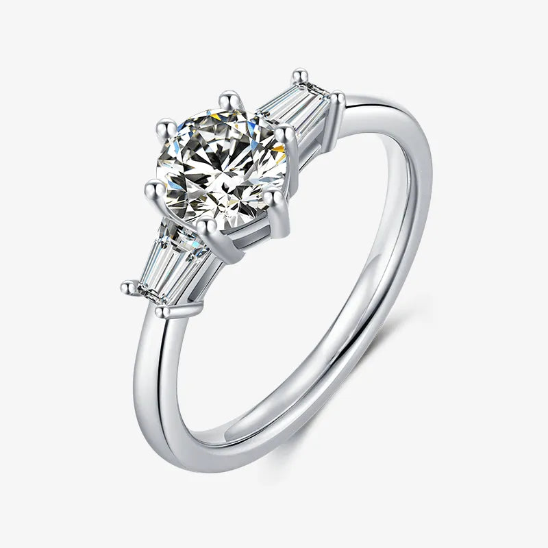 The Seralyn Moissanite Baguette Ring - Chantal Vaulet