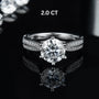 The Seraphielle Round-Cut Moissanite Ring 0.5CT, 1.0CT, 1.5CT, 2.0CT, 3.0CT - Chantal Vaulet