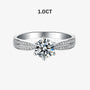 The Seraphielle Round-Cut Moissanite Ring 0.5CT, 1.0CT, 1.5CT, 2.0CT, 3.0CT - Chantal Vaulet