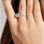 The Seraphina – Moissanite Halo Engagement Ring 1.0ct - Chantal Vaulet