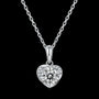 The Serenise Moissanite Heart Accent Necklace - Chantal Vaulet