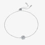 The Serina Moissanite Halo Adjustable Bracelet - Chantal Vaulet