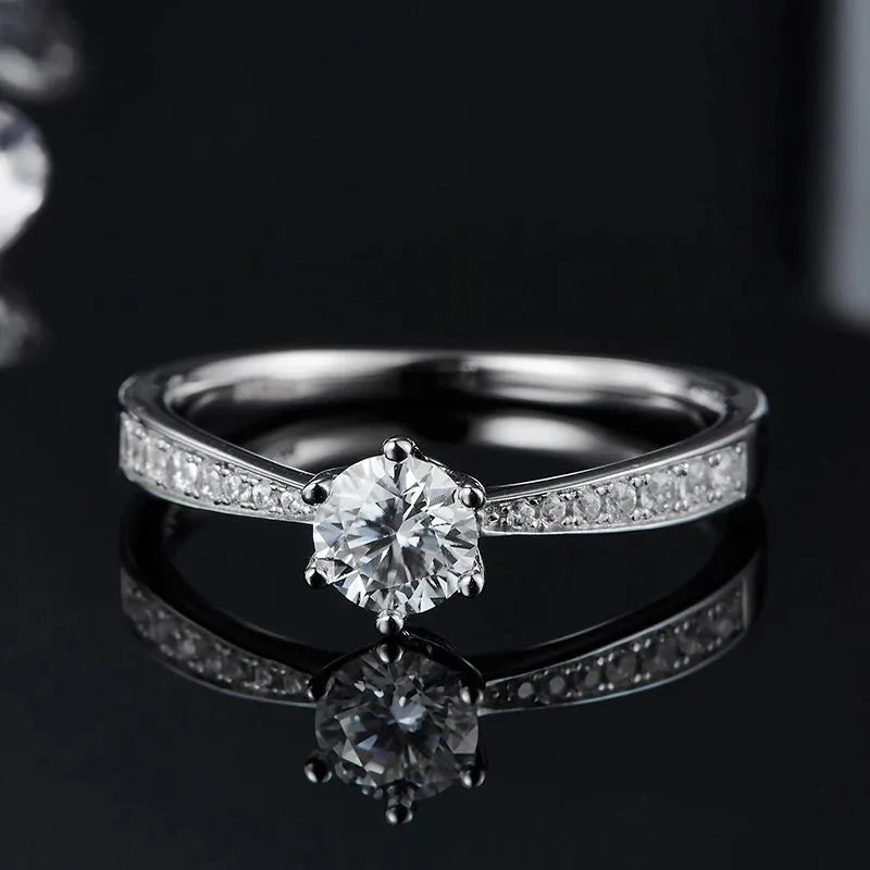 The Solaria – Moissanite Solitaire Ring 0.5CT - Chantal Vaulet