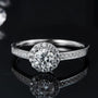 The Solenne Moissanite Halo Ring 0.5CT - Chantal Vaulet