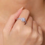 The Solenne Moissanite Halo Ring 0.5CT - Chantal Vaulet