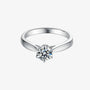 The Solmara 0.5CT Round-Cut Moissanite Ring - Chantal Vaulet