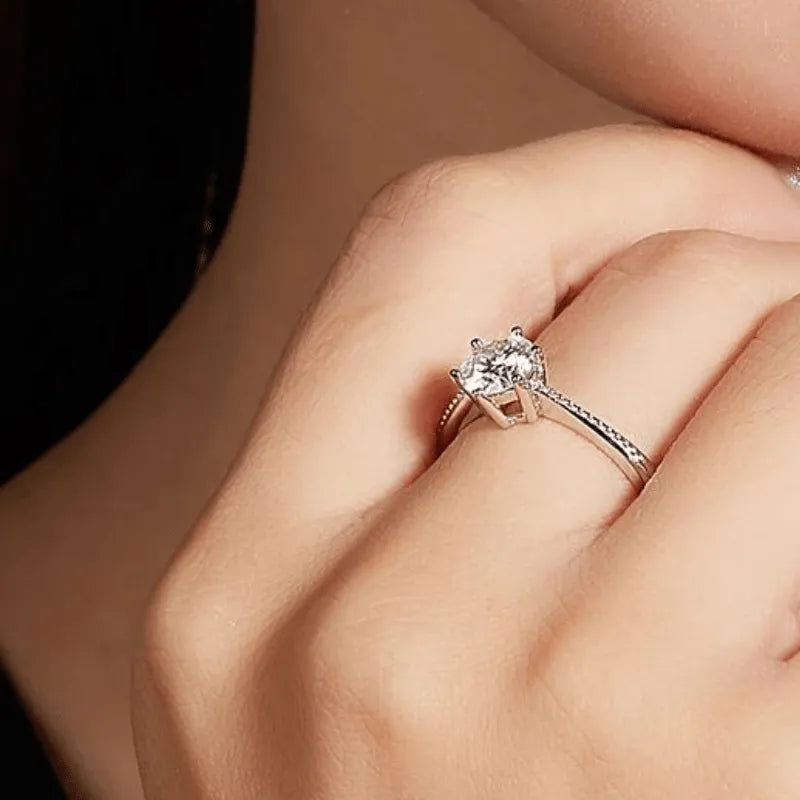 The Solvienne Moissanite Solitaire Ring - Chantal Vaulet