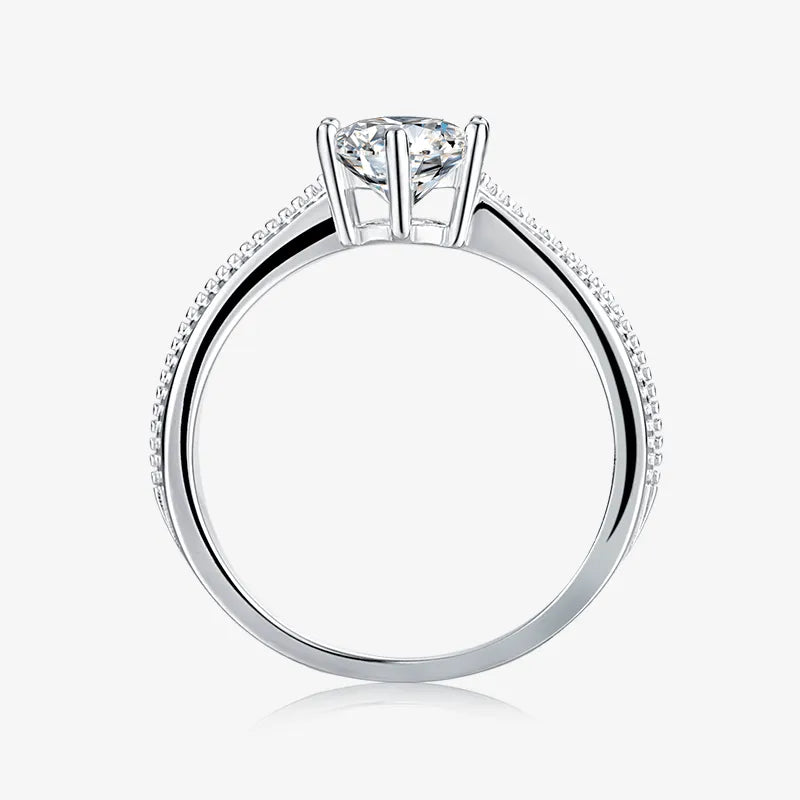 The Solvienne Moissanite Solitaire Ring - Chantal Vaulet