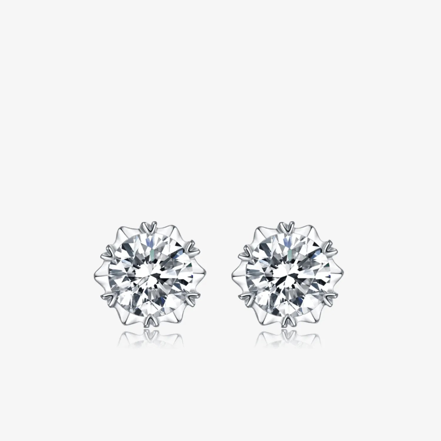 The Solviera Moissanite Stud Earrings - Chantal Vaulet