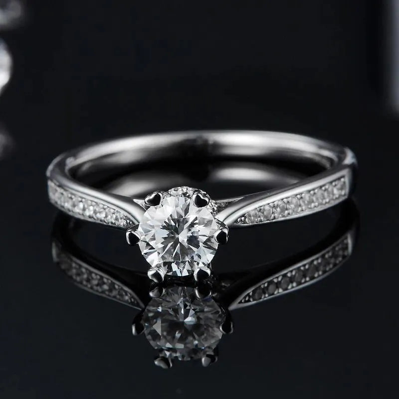 The Sylvara – Moissanite Pavé Elegance 0.5CT - Chantal Vaulet