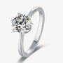 The Sylvessa 1CT Round-Cut Moissanite Ring - Chantal Vaulet