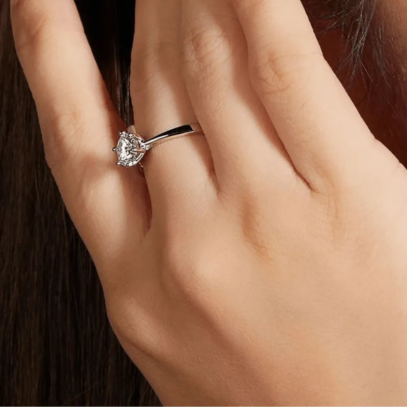 The Sylvessa 1CT Round-Cut Moissanite Ring - Chantal Vaulet