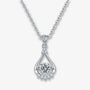 The Valessia Moissanite Dancing Teardrop Necklace - Chantal Vaulet