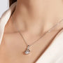 The Valessia Moissanite Dancing Teardrop Necklace - Chantal Vaulet