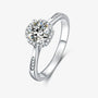 The Velantha Moissanite Halo Ring - Chantal Vaulet