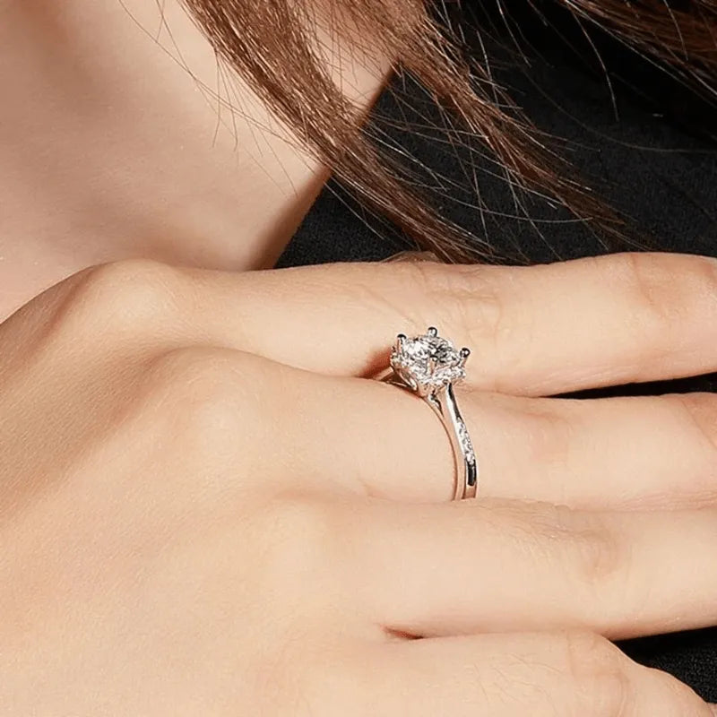 The Velantha Moissanite Halo Ring - Chantal Vaulet