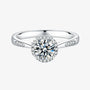 The Velantha Moissanite Halo Ring - Chantal Vaulet