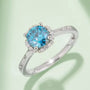 The Velantha Moissanite Halo Ring - Chantal Vaulet