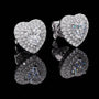 The Velarisse Moissanite Heart Halo Earrings - Chantal Vaulet
