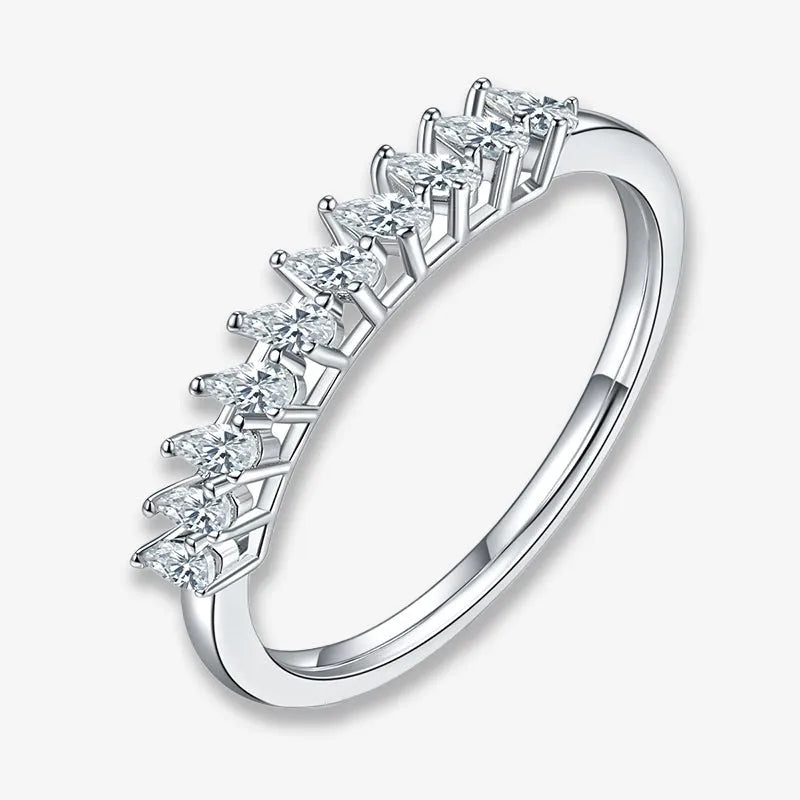 The Vespera – Moissanite Half-Eternity Band 1CT - Chantal Vaulet