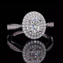 The Vivienne Oval-Cut Moissanite Halo Ring - Chantal Vaulet