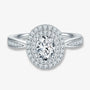 The Vivienne Oval-Cut Moissanite Halo Ring - Chantal Vaulet