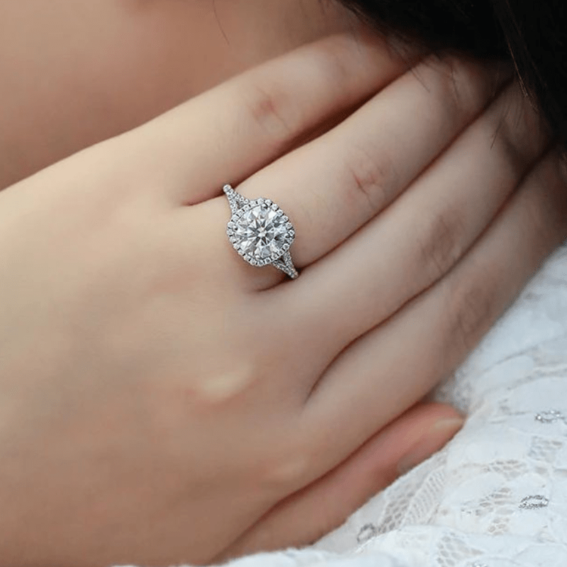 Shop The Zafira Round-Cut Moissanite Ring - 1.5 CT, 2.0CT or 3.0CT today at Chantal Vaulet. Discover stunning jewelry collections, crafted for style and brilliance.