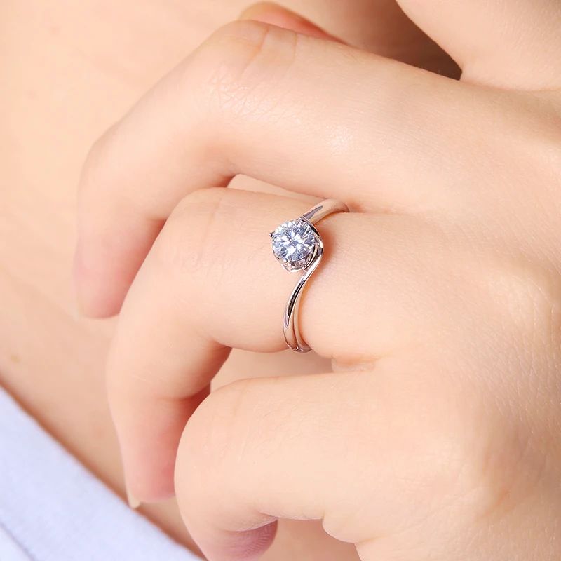 Shop The Zarela Round-Cut Moissanite Ring - 0.5CT or 1.0CT today at Chantal Vaulet. Discover stunning jewelry collections, crafted for style and brilliance.