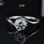 Shop The Zarela Round-Cut Moissanite Ring - 0.5CT or 1.0CT today at Chantal Vaulet. Discover stunning jewelry collections, crafted for style and brilliance.