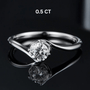Shop The Zarela Round-Cut Moissanite Ring - 0.5CT or 1.0CT today at Chantal Vaulet. Discover stunning jewelry collections, crafted for style and brilliance.