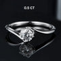 The Zarela Round-Cut Moissanite Ring - 0.5CT or 1.0CT - Chantal Vaulet