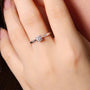 The Zarelle 0.5CT Round-Cut Moissanite Ring - Chantal Vaulet