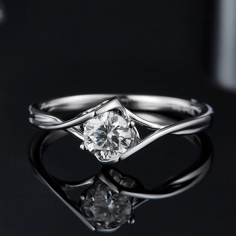 Shop The Zorielle 0.5CT Round-Cut Moissanite Ring today at Chantal Vaulet. Discover stunning jewelry collections, crafted for style and brilliance.