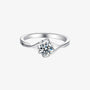 The Zorielle 0.5CT Round-Cut Moissanite Ring - Chantal Vaulet