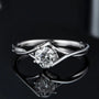 The Zorielle 0.5CT Round-Cut Moissanite Ring - Chantal Vaulet