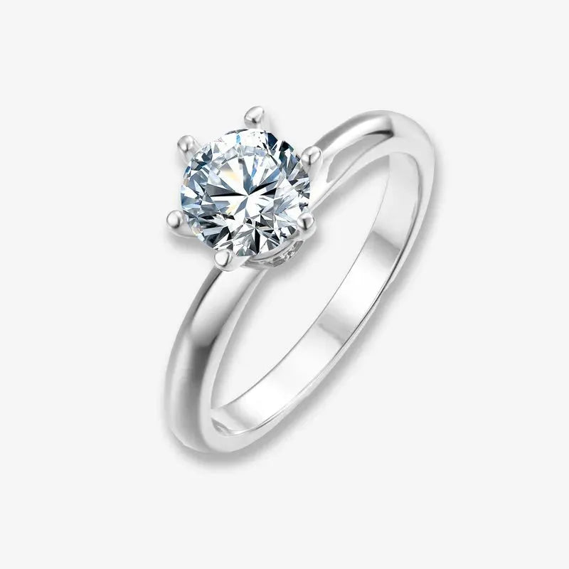 Elowen Moissanite Solitaire Ring – 1.0ct RING by Chantal Vaulet