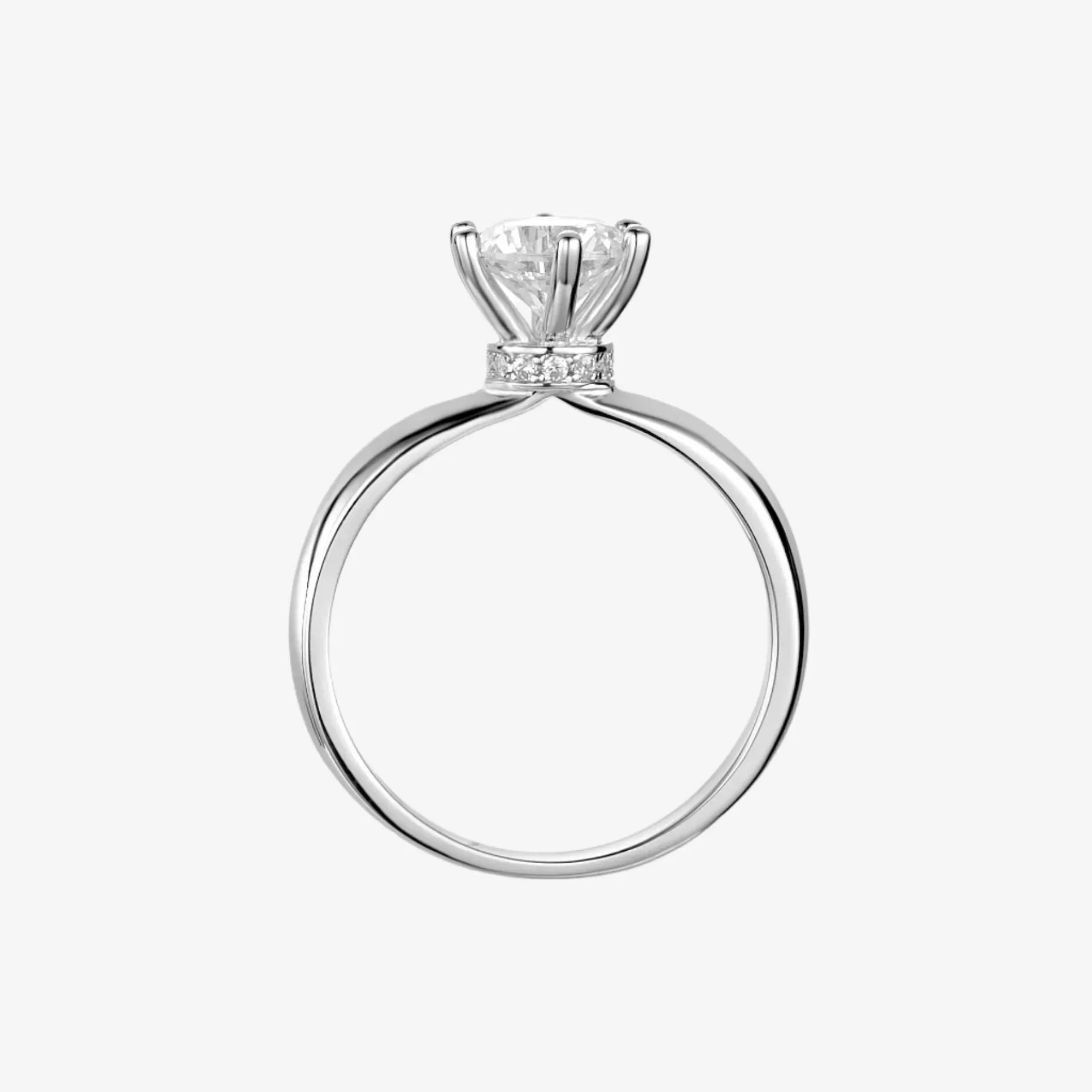 Elowen Moissanite Solitaire Ring – 1.0ct RING by Chantal Vaulet