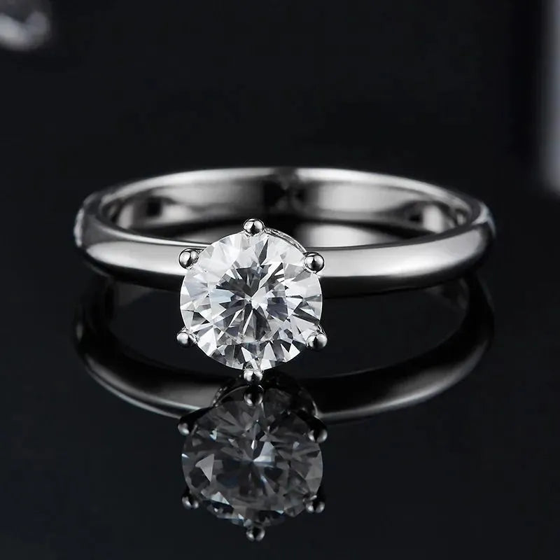 Elowen Moissanite Solitaire Ring – 1.0ct RING by Chantal Vaulet