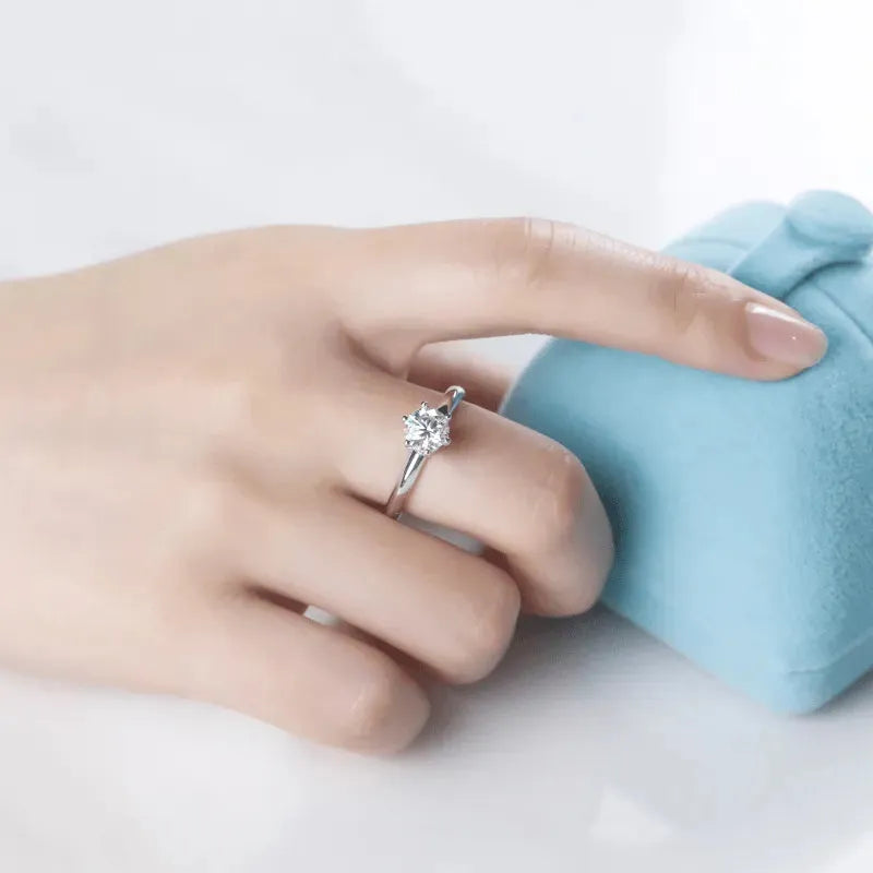 Elowen Moissanite Solitaire Ring – 1.0ct RING by Chantal Vaulet