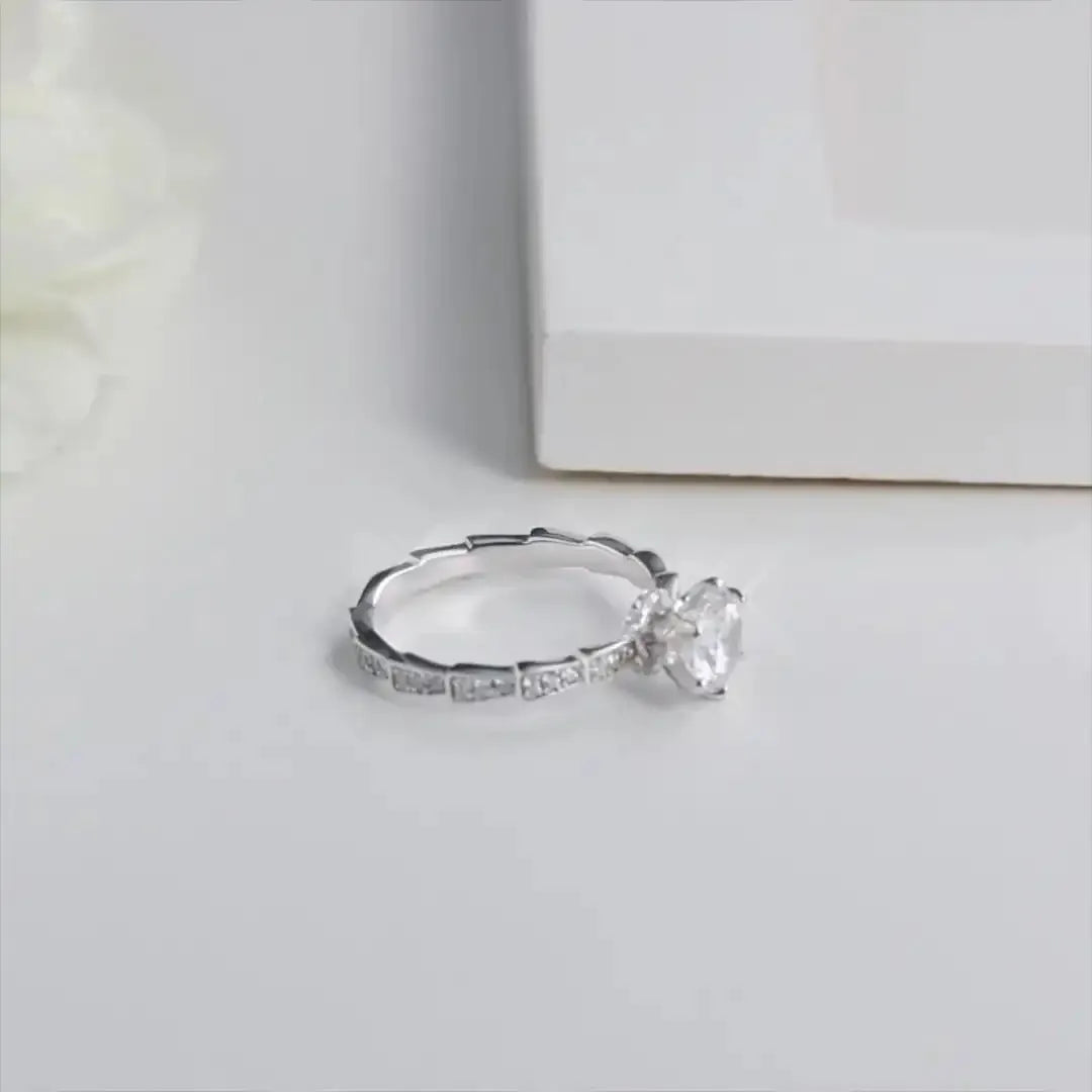 Elysia Moissanite Engagement Ring 1.0ct - RING - Chantal Vaulet