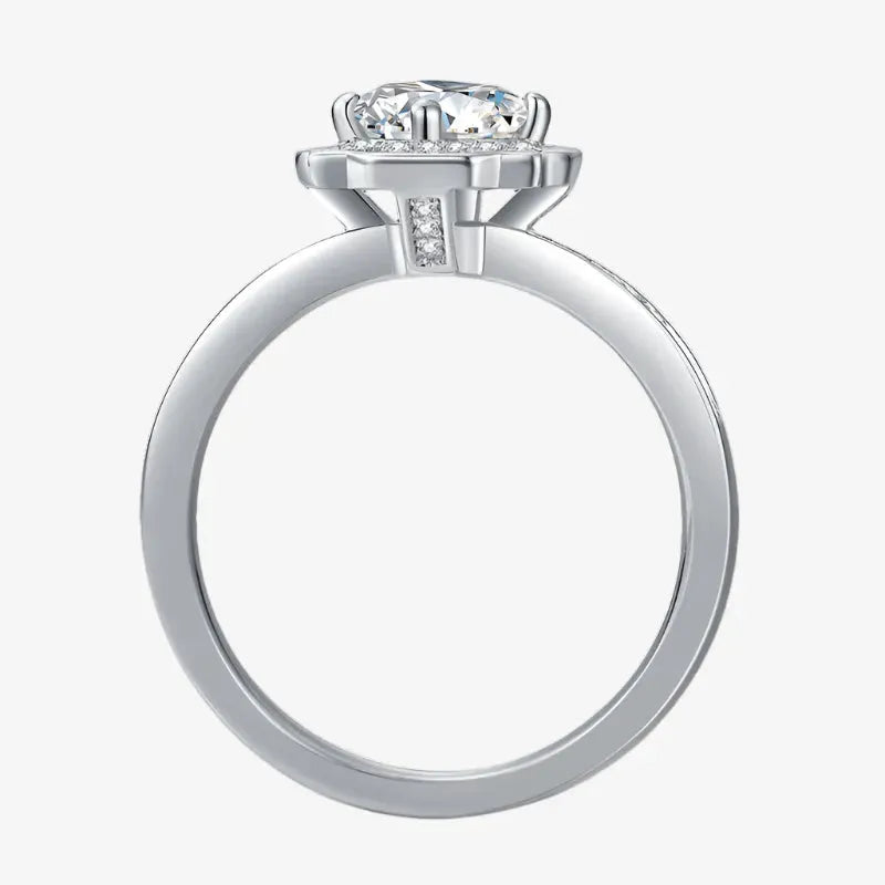 The Orliana Moissanite Halo Ring RING by Chantal Vaulet