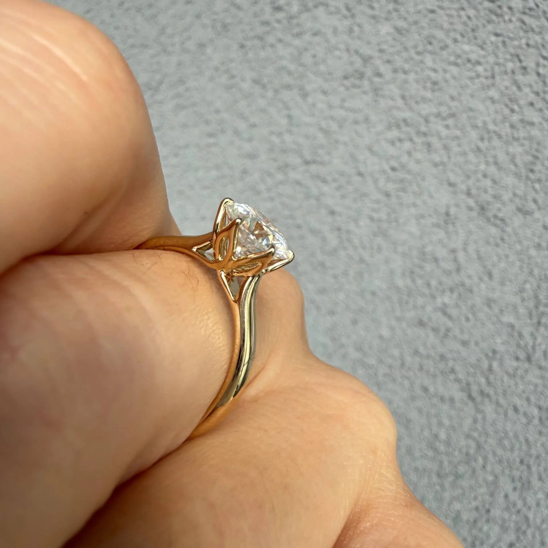 Étoile d'Or Round Solitaire Engagement Ring RING by Chantal Vaulet