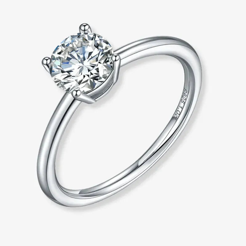 Evania - 1.0CT Moissanite Solitaire Ring RING by Chantal Vaulet