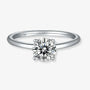 Evania - 1.0CT Moissanite Solitaire Ring RING by Chantal Vaulet