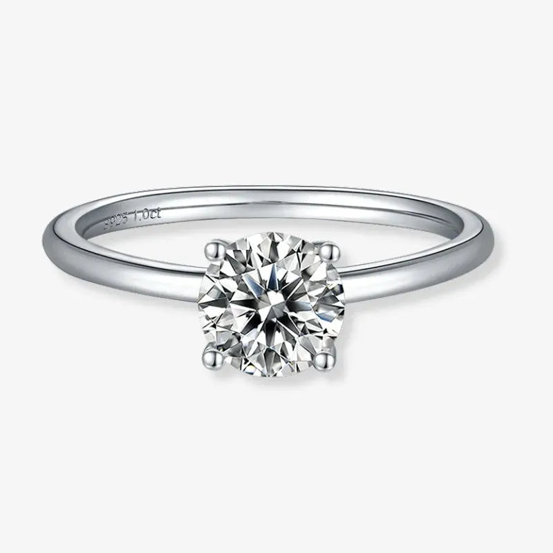 Evania - 1.0CT Moissanite Solitaire Ring RING by Chantal Vaulet