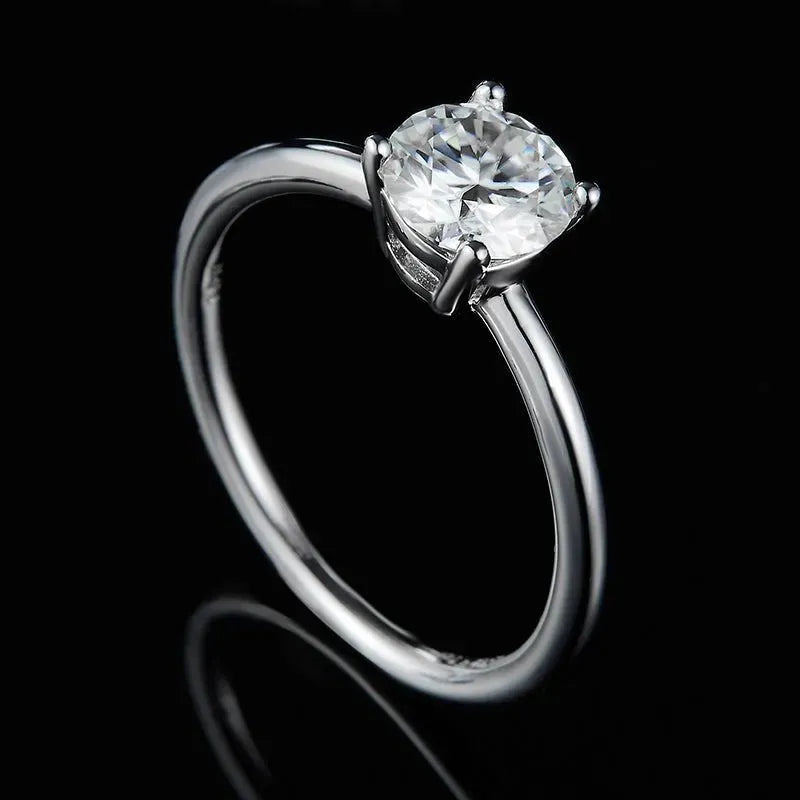 Evania - 1.0CT Moissanite Solitaire Ring RING by Chantal Vaulet