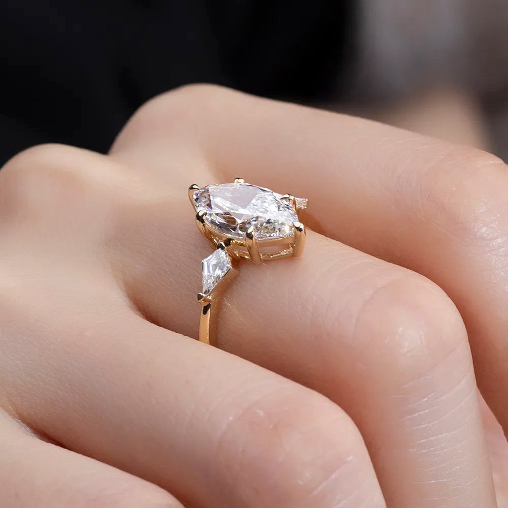 Marquise Cut Engagement Ring 2CT