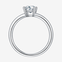 Lyra moissanite solitaire ring 1.0CT in 925 sterling silver, perfect for engagement or wedding 💍✨, amazing value!